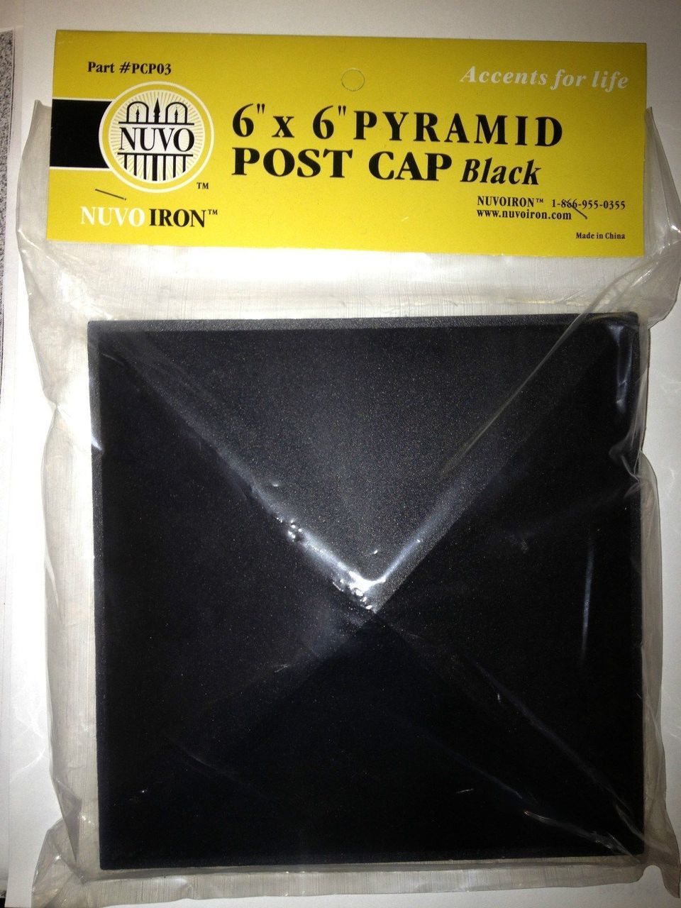 Nuvo Iron Black 5.5" x 5.5" Pyramid Ornamental Aluminium Post Cap Fencing- PCP03 - Image 7