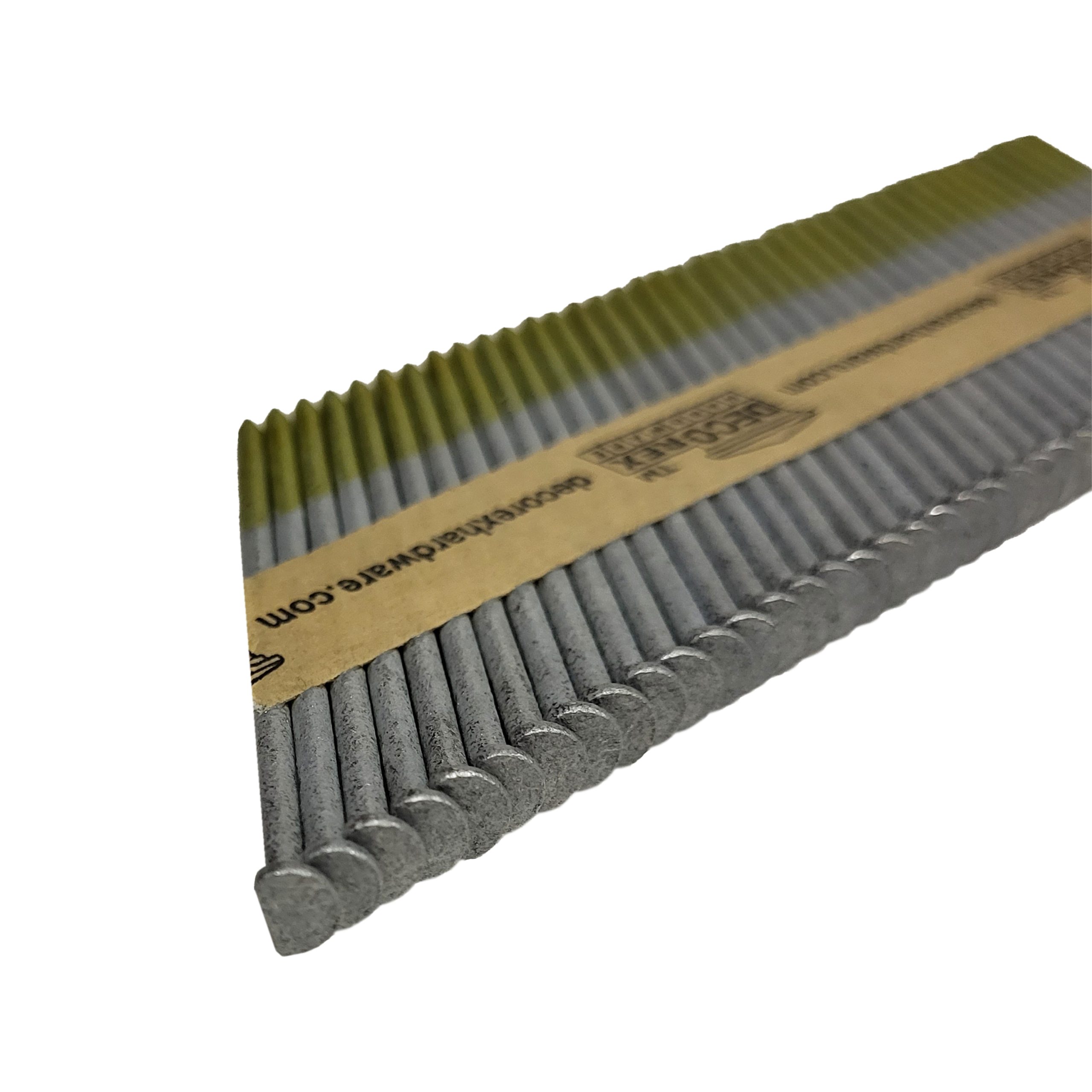 3 1/4" x .120 Smooth Shank Strip Nails, Paper Collated, Hot Dip Galvanized (30-34 Degree) - 2500pcs box (DHSNS-314.120) - Image 5