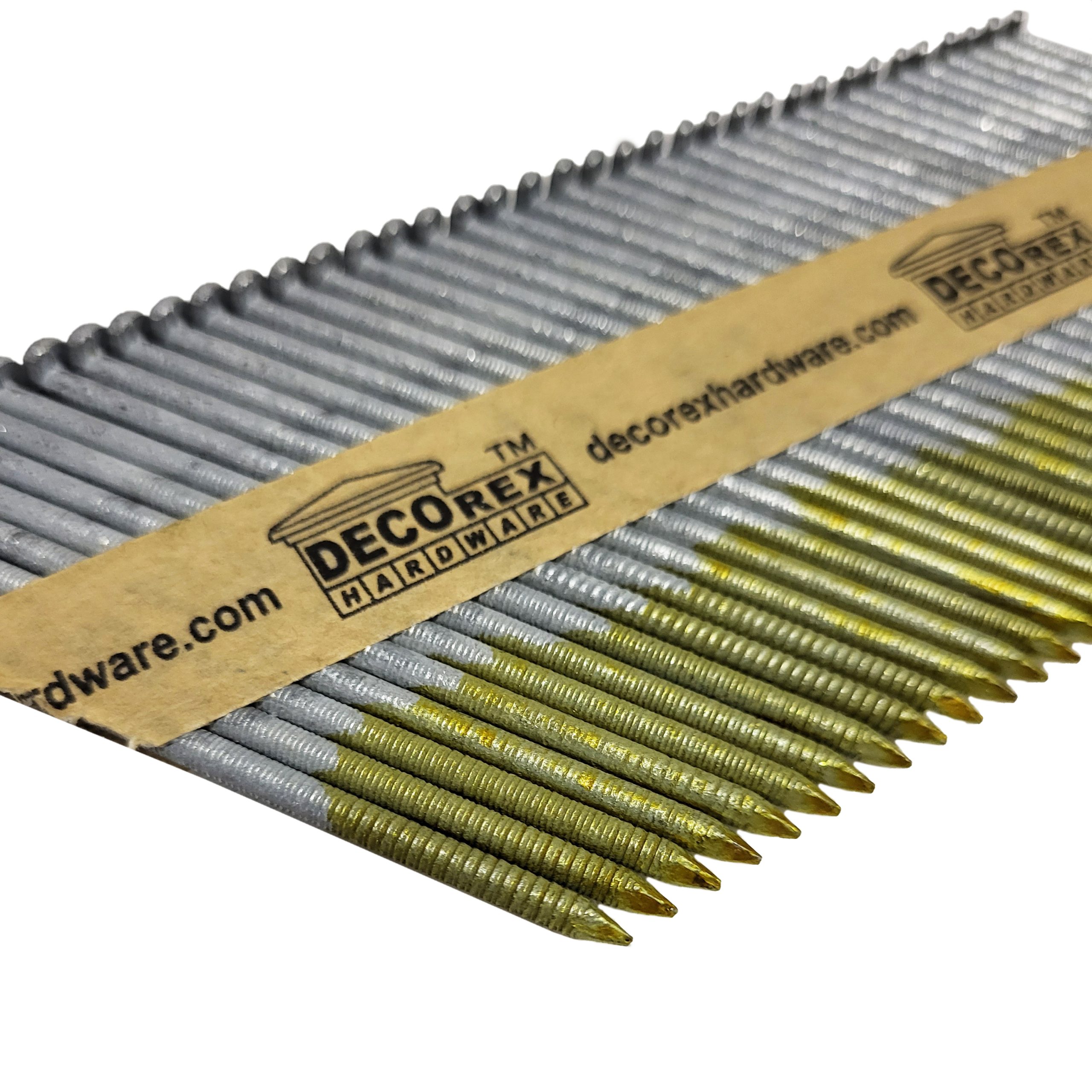 3 1/4" x .120 Ring Shank Strip Nails, Paper Collated, Hot Dip Galvanized (30-34 Degree) - 2500pcs box (DHSNR-314.120) - Image 4
