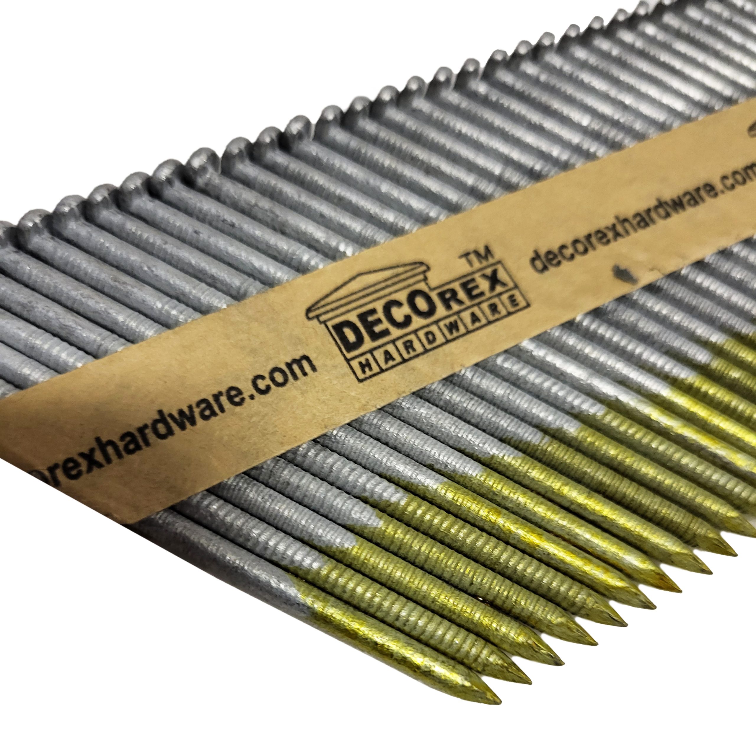 3 1/4" x .131 Ring Shank Strip Nails, Paper Collated, Hot Dip Galvanized (30-34 Degree) - 2500pcs box (DHSNR-314.131) - Image 3