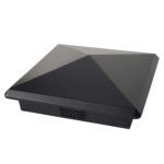 Decorex Hardware 4.5" x 4.5" Heavy Duty Aluminium Pyramid Post Cap for True/Actual 4.5" x 4.5" Wood Posts - Black (Works ONLY with Actual 4.5" x 4.5" Posts. Will NOT Work with Actual 5" x 5" Posts)
