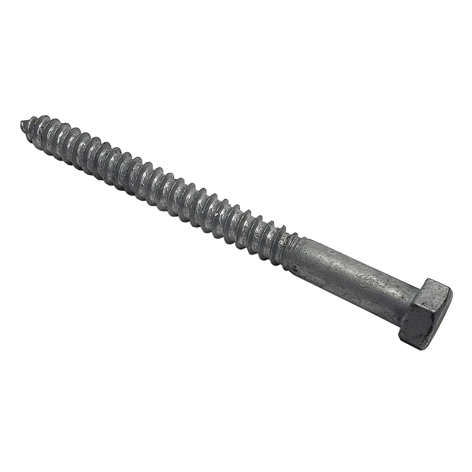 1/2" x 6" Lag Bolt Screws | Hex Head | Hot Dip Galvanized | 10pcs Box - Image 2