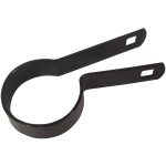 1 7/8" HDG Steel Chain Link Fence Tension Band - Powder Coated Black