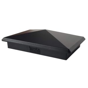 Decorex Hardware 3.5" x 5.5" Heavy Duty Aluminium Pyramid Post Cap for True/Actual 3.5" x 5.5" Wood Posts - Black (Works ONLY with Actual 3.5" x 5.5" Posts. Will NOT Work with Actual 4" x 6" Posts)