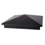 Decorex Hardware 8" x 8" Heavy Duty Aluminium Pyramid Post Cap for True/Actual 8" x 8" Wood Posts - Black (Works ONLY with Actual 8" x 8" Posts. Will NOT Work with Actual 7.5" x 7.5" Posts)