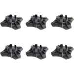 Foundation Block System for 1.5" - 2' Joist and Bearers as Well as 3.5" x 3.5" and 4" x 4" Posts, for Low Profile and Raised Decks, Sheds - 6Pack - DHFB6