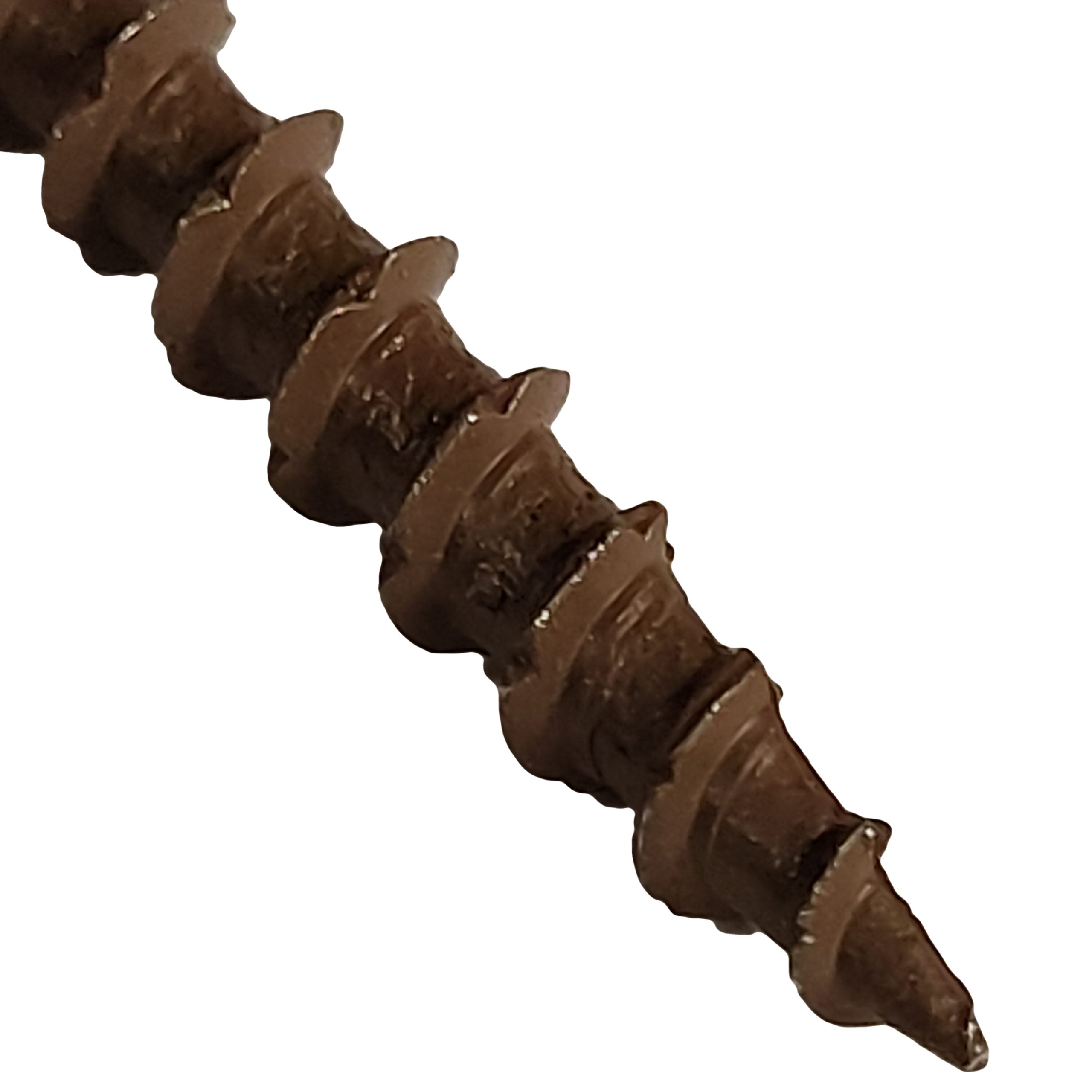 #10 x 3 Deck Screws, Torx Drive, Serrated Thread, Ribbed Bugle Head, Ceramic Coated Brown Finish, Self-Drilling, 2000 pcs for Outdoor Projects and Treated Lumber - TDS103.20 - Image 6