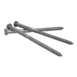 1/2" x 8" Lag Bolt Screws | Hex Head | Hot Dip Galvanized | ASTM A307 | 10pcs Box