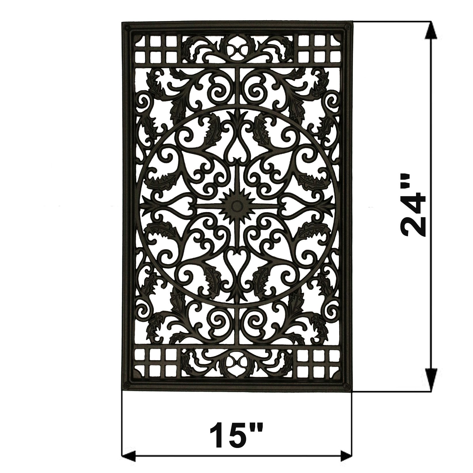 Nuvo Iron Rectangle Decorative Gate Fence Insert ACW61 Fencing, Gates, Home - Image 6