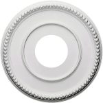 Ceiling Medallion, 12-11/16" OD x 3-15/16" ID x 11/16" P, Round, Polyurethane, Factory Primed - DHCM-05