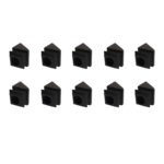 Baluster Pitch Angled Slant Shoe with Set Screw - for Use with 5/8" Round Iron Balusters - Set of 10 (Satin Black) - DH-37
