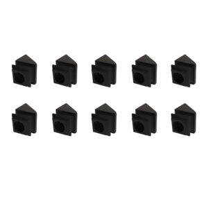 Baluster Pitch Angled Slant Shoe with Set Screw - for Use with 5/8" Round Iron Balusters - Set of 10 (Satin Black) - DH-37
