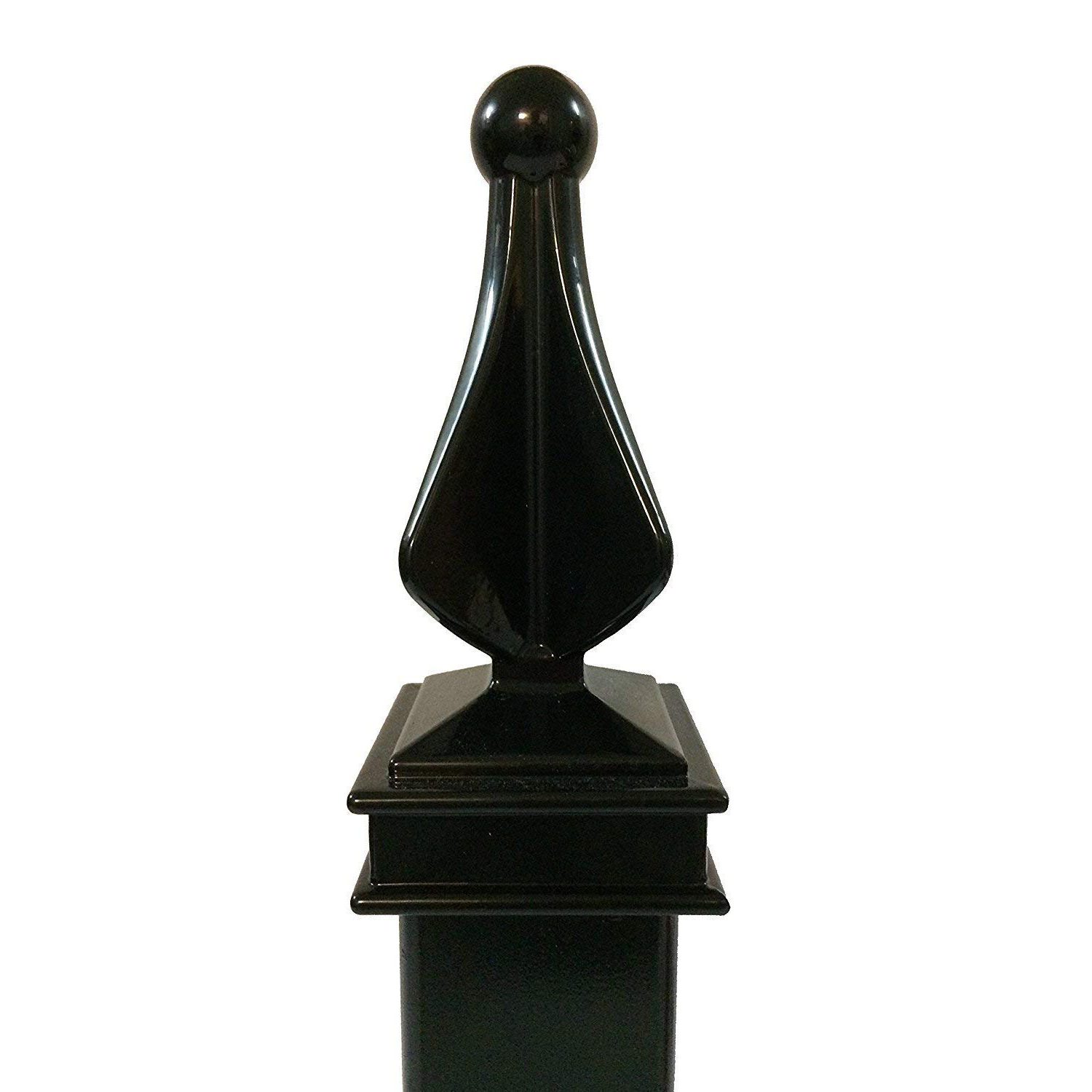 Decorex Hardware Aluminium Spear Top Post Cap for 2″ x 2″ Metal Posts – Pressure Fit – Black - Image 5