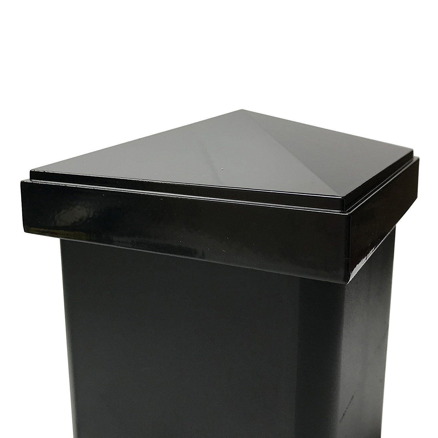 Decorex Hardware Aluminium Pyramid Post Cap for 4" x 4" Metal Posts - Pressure Fit - Black - Image 5