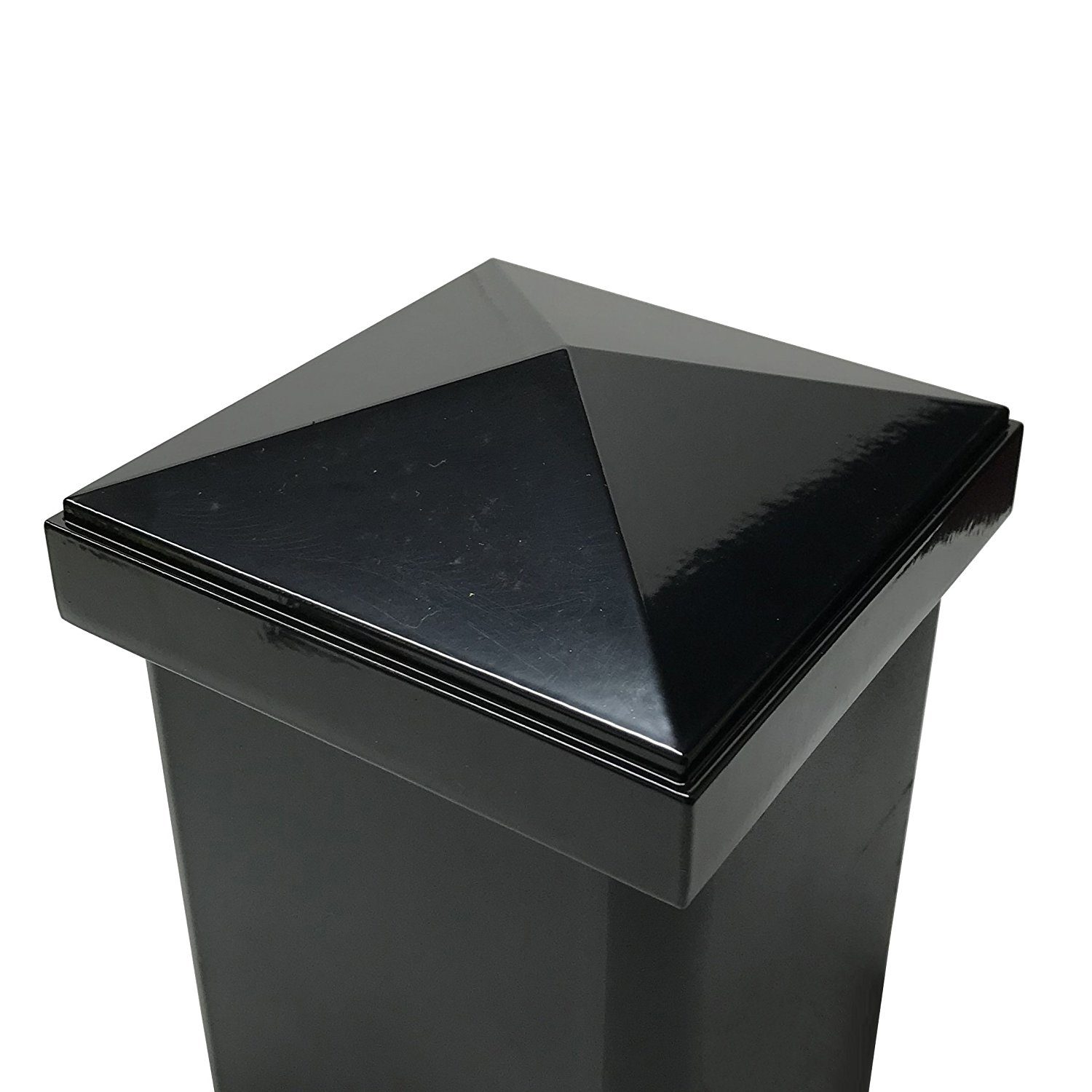 Decorex Hardware Aluminium Pyramid Post Cap for 4" x 4" Metal Posts - Pressure Fit - Black - Image 7