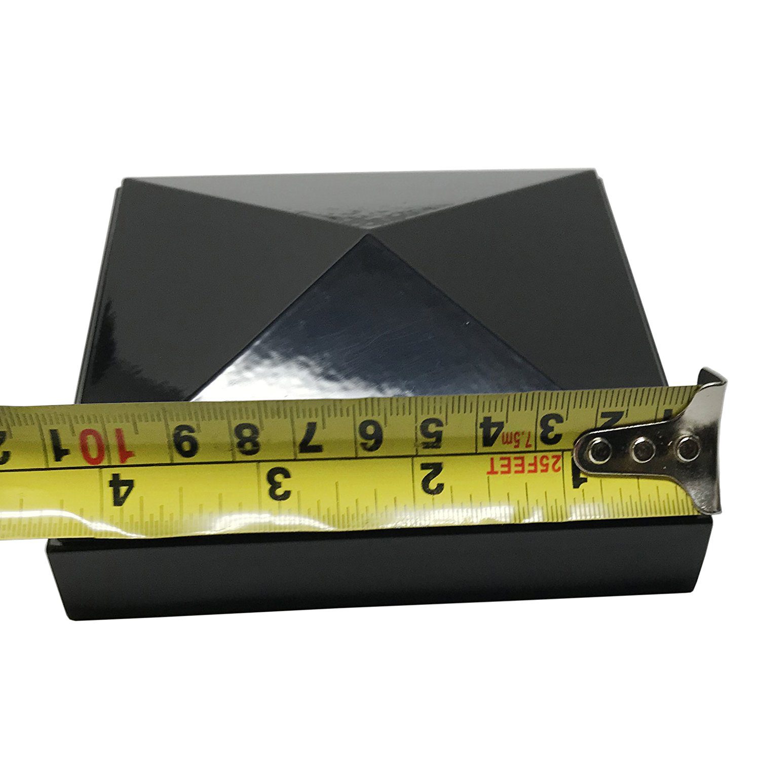 Decorex Hardware Aluminium Pyramid Post Cap for 4" x 4" Metal Posts - Pressure Fit - Black - Image 8