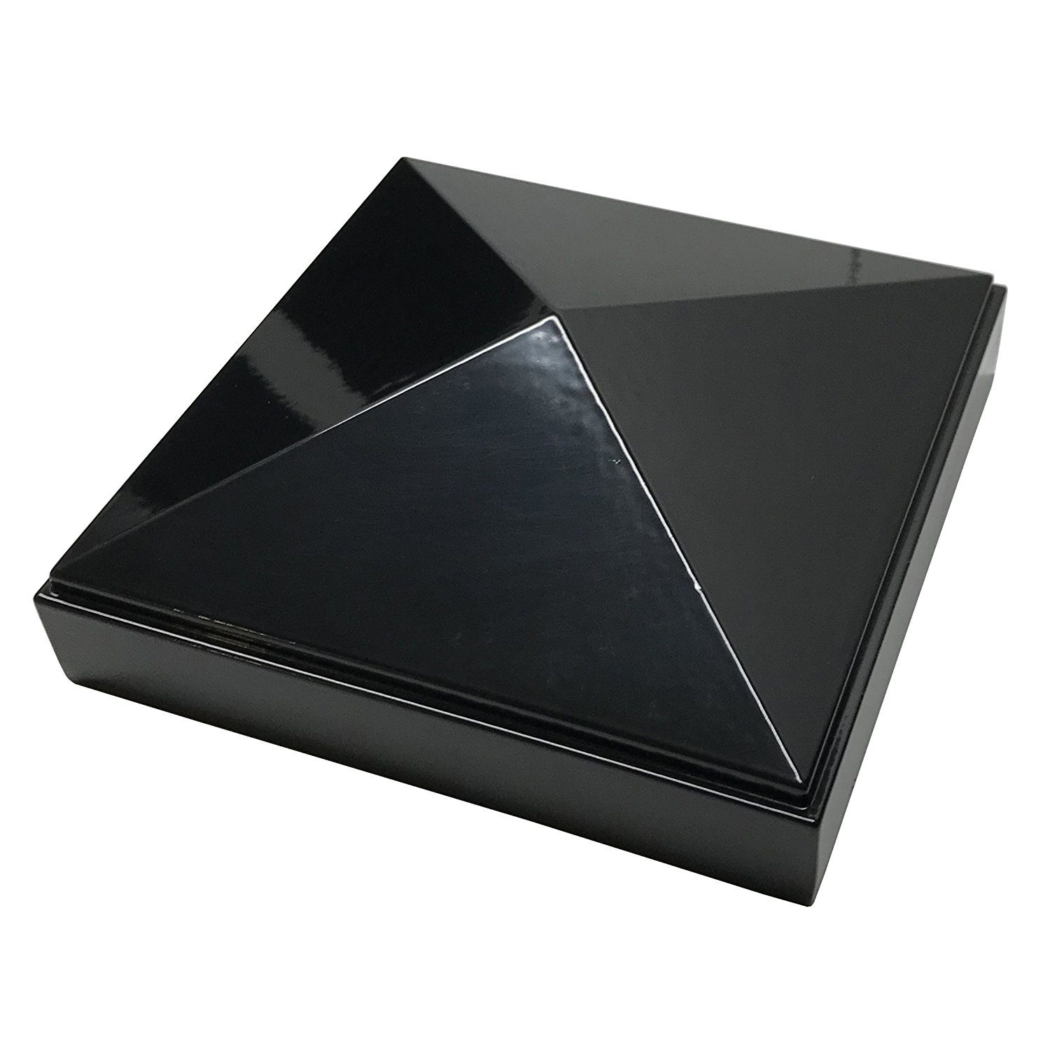 Decorex Hardware Aluminium Pyramid Post Cap for 4" x 4" Metal Posts - Pressure Fit - Black - Image 9
