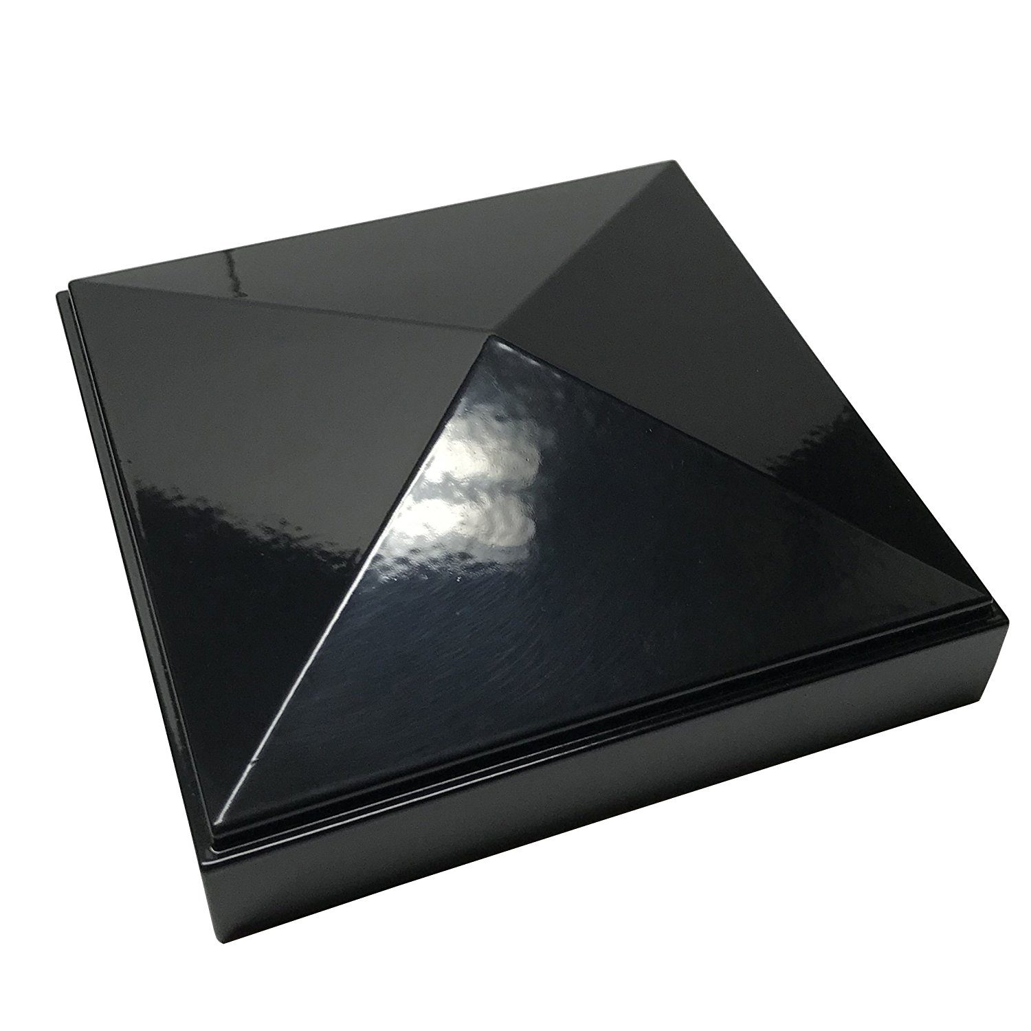 Decorex Hardware Aluminium Pyramid Post Cap for 4" x 4" Metal Posts - Pressure Fit - Black - Image 10