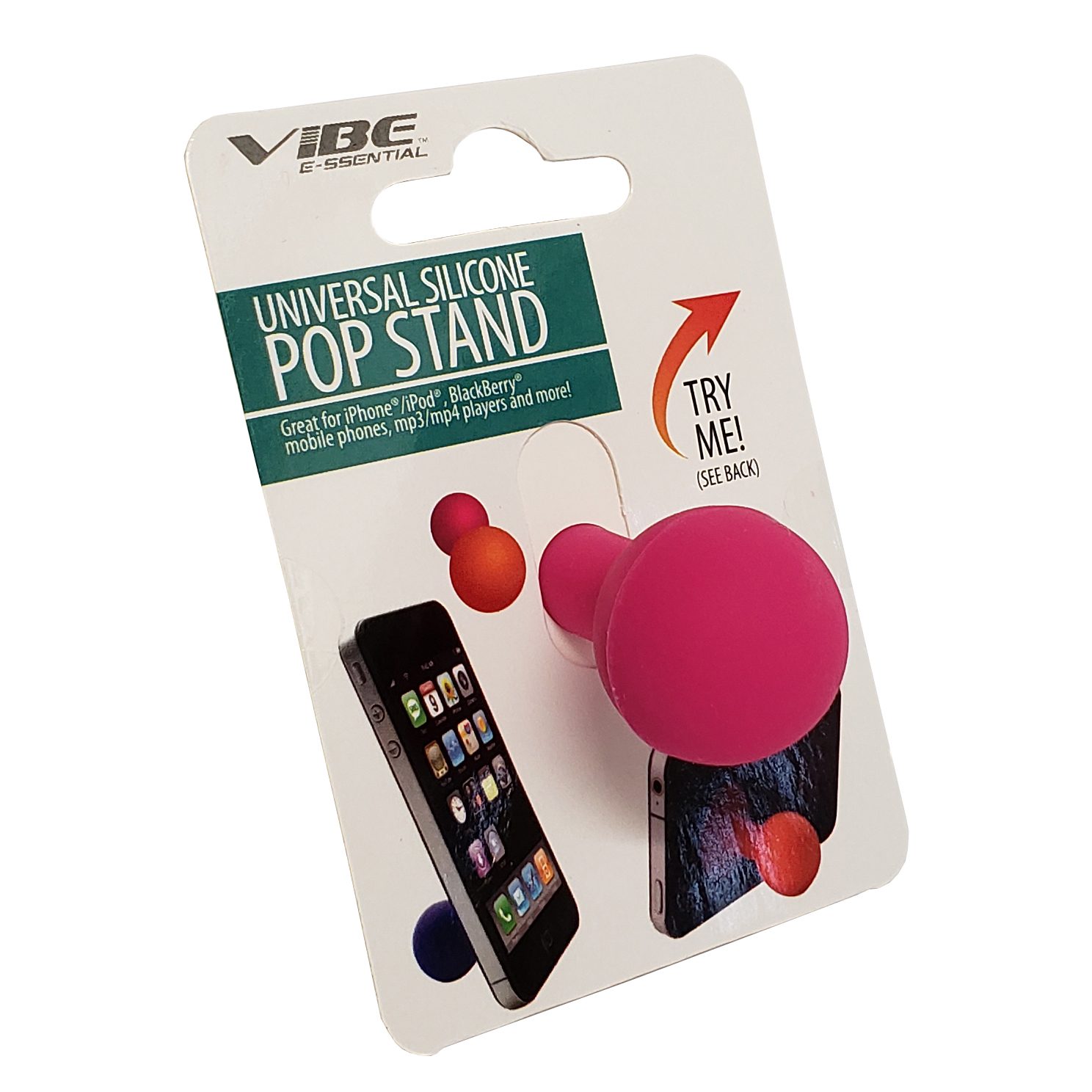 Vibe Universal Silicone Pop Stand - VE-1061-ASST - Pink - Image 2