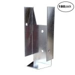 Fence Clip Bracket Hanger 1-9/16" W x 2-3/4" H For 2" X 4" Fence Rails (180 Pack)