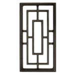 Nuvo Iron Rectangle Aluminum Door Insert 17" X 9" ACW57 fencing, gates, home