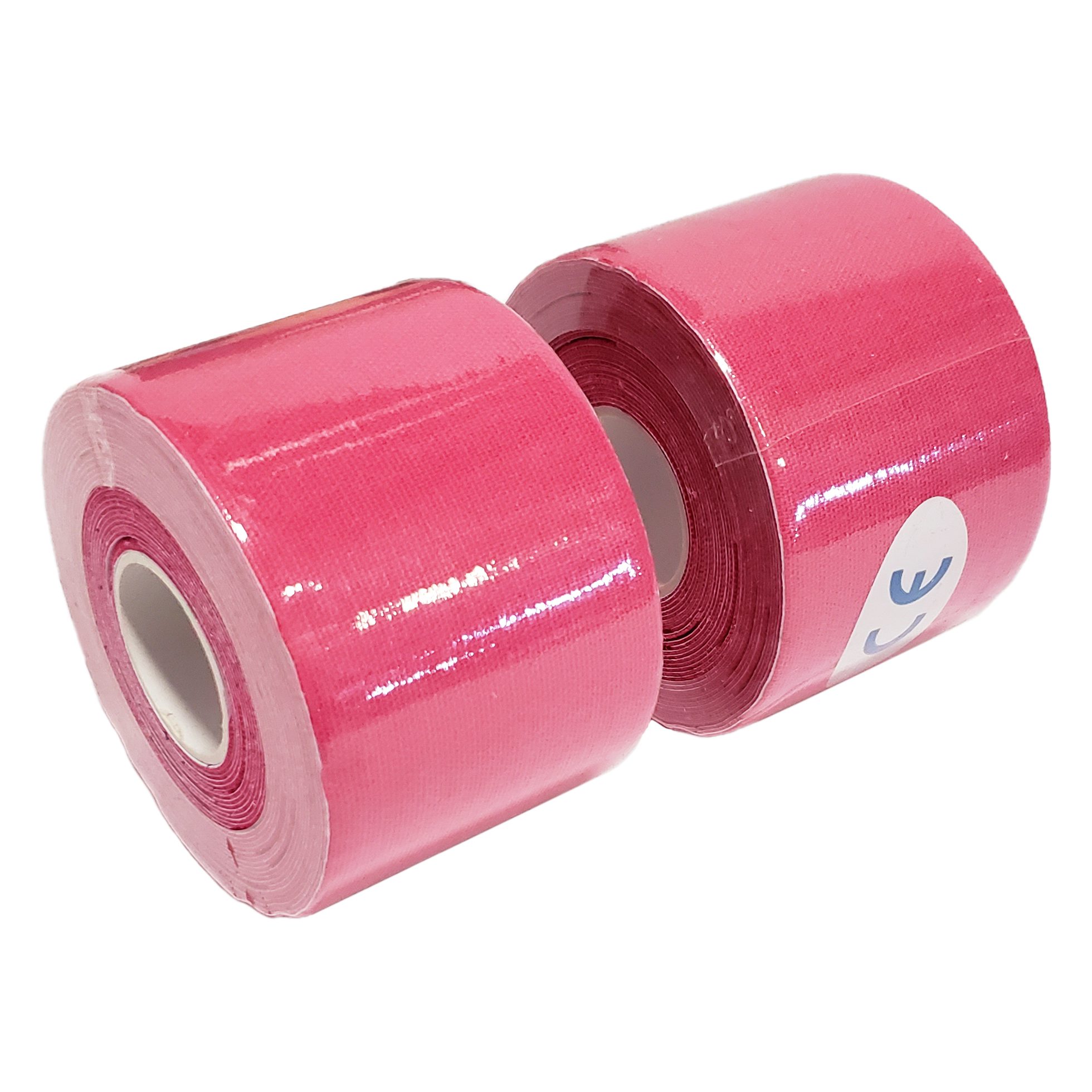 Kinesiology Tape 2" x 16' (Two Precut Rolls) for Sports and Therapy, Reduces Inflammation, Suppresses Pain, Stimulates Muscles - Pink - Image 2