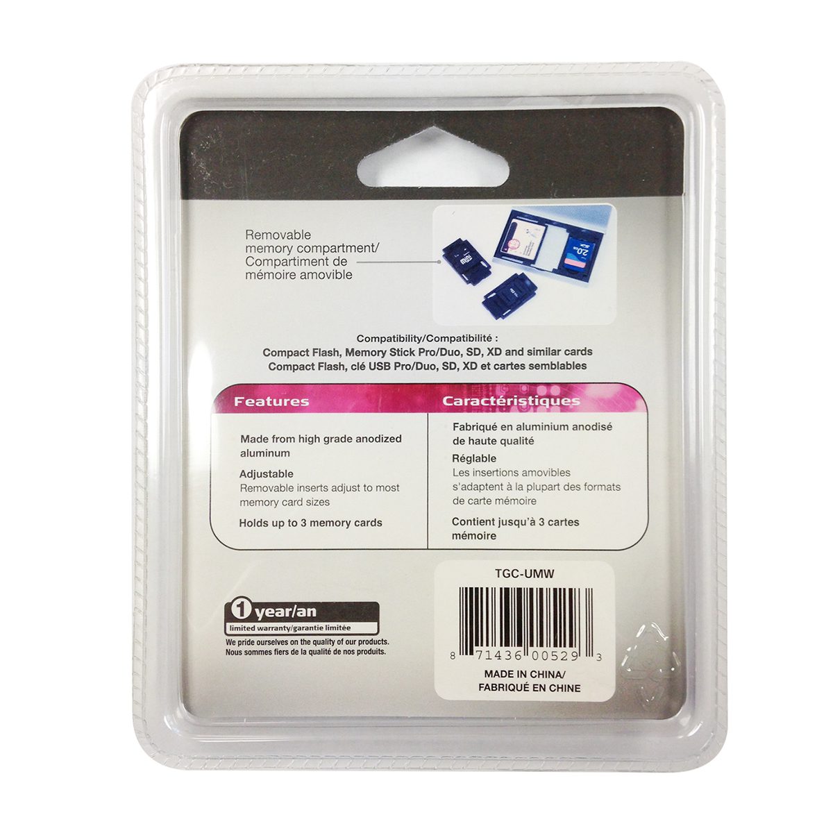 Targus Memory Card Storage Case - Aluminum - 2 Memory Card - TGC-UMW - Image 3